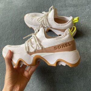 Sorel Kinetic Impact White Lace Sneakers